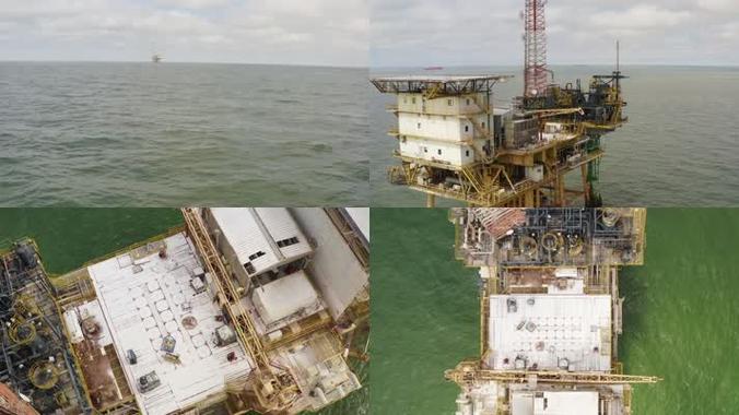 能源安全深海 大海远洋海洋能源钻探探测海上石油矿产资源能源开发
